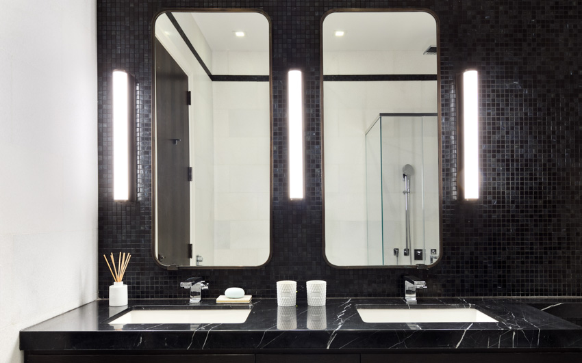 Black Tile Bathroom Ideas To Inspire, Black Tiles In Bathroom Ideas