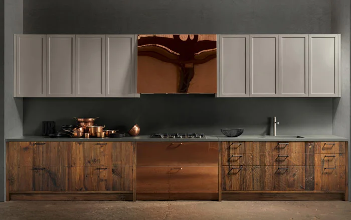 Create layers with mix of colours &amp; materials on your kitchen cabinet design - Beautiful Homes