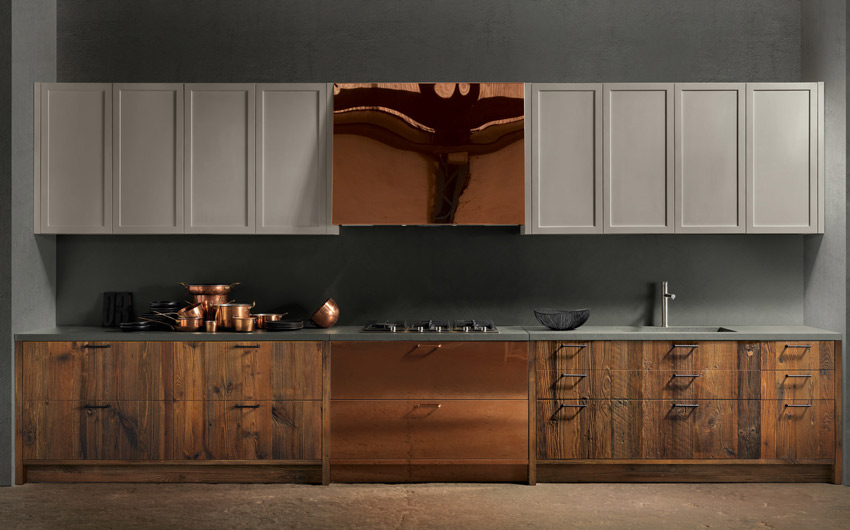 Create layers with mix of colours & materials on your kitchen cabinet design - Beautiful Homes