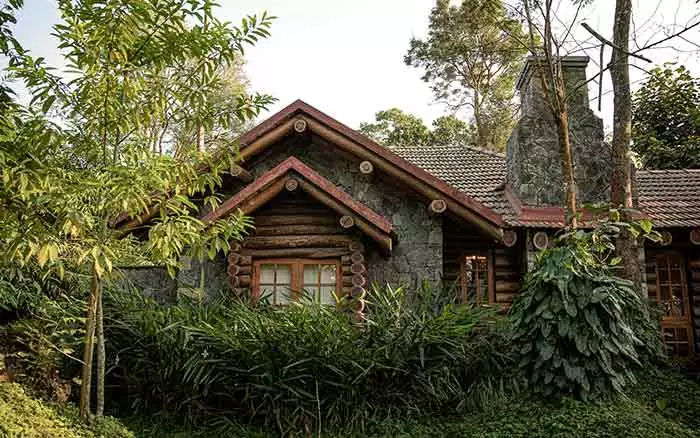 A house in between nature