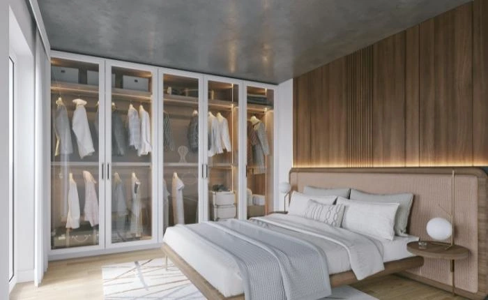 Luxury Bedroom with wardrobes - Beautiful Homes