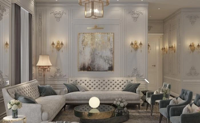 Mid-century modern living room interior design - Beautiful Homes