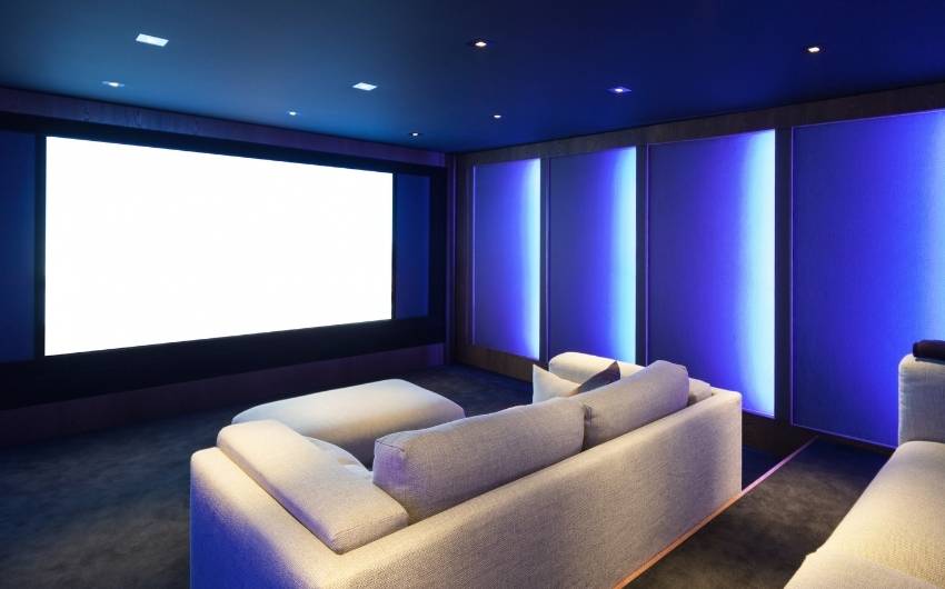 Modern home theater interior design - Beautiful Homes