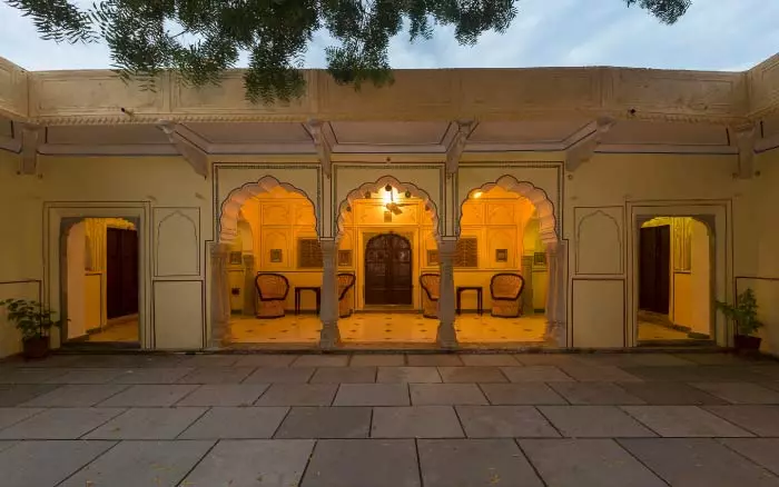 Two courtyards, a winding terrace and a lawn are also part Jaipura Garh - Beautiful Homes