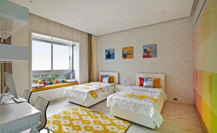 Kids room d&eacute;cor ideas with twin beds - Beautiful Homes