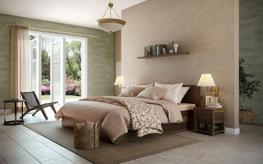 Bedroom design with a false wall - Beautiful Homes