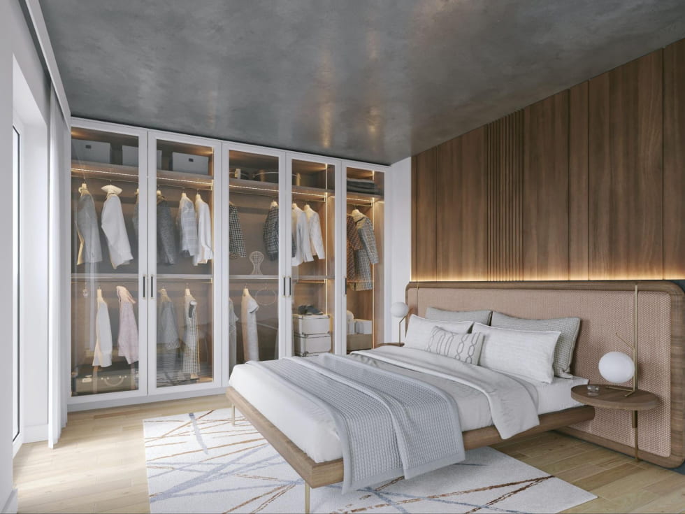 Standard wardrobe dimension with glass door - Beautiful Homes