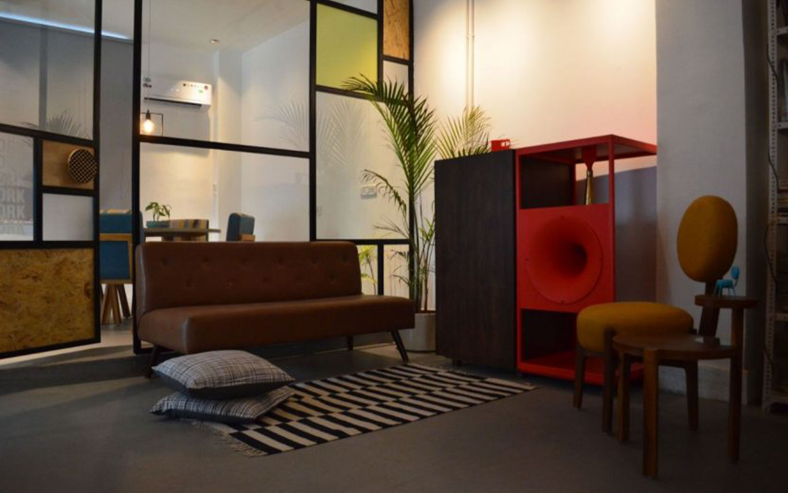 a New Delhi-based interior and furniture design studio&rsquo;s office